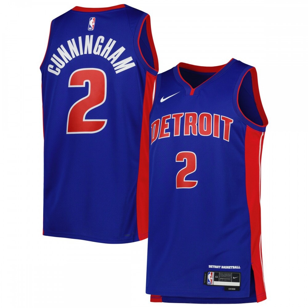 Cade Cunningham Detroit Pistons Unisex 2022/23 Swingman Jersey - Icon Edition - Blue-Pro Kit Vault | Brand New 26/27 Sports Jerseys